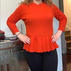 Tory Burch orange Sweater top